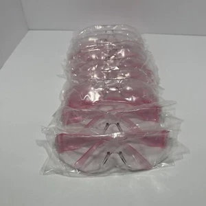 schutzbrille mit rosa Gestell 10 Paar - Bild 1 von 5