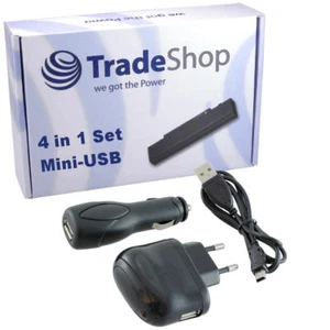 4in1 Ladegerät Ladekabel Kfz Set  für TomTom GO 530 GO 630 GO 720 GO 950 - Zdjęcie 1 z 1
