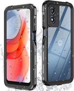 Waterproof Case For Motorola Moto G Play 2024 Phone Cover with Screen Protector - Picture 1 of 13