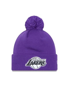 Los Angeles Lakers NBA New Era Alternate City Edition Bommelstrickmütze - Lila - Bild 1 von 2