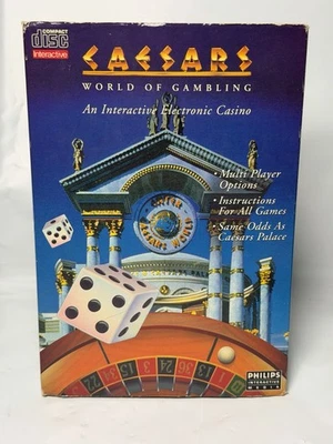 Caesars: World Of Gambling (Philips Interactive Media CD-I, 1991) Complete - Image 1 of 4