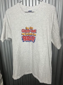 *I'm the Good One my brothers the Brat* T Shirt Grigio Chiaro Cotone Uomo Large - Foto 1 di 10