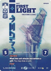 x1 First Light - Threatening Elegance - Prestige R Star Wars Secrets of Power M/ - Picture 1 of 1