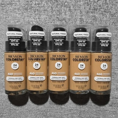 Lot of 5 Revlon ColorStay 24H Foundation 460 Macadamia SOF 20 Normal/Dry Exp: 21 - Image 1 of 4