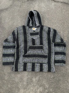 Baja Joe Earth Ragz Sudadera con Capucha Adulto Pequeña Azul Droga Alfombra Suéter Rayas Exterior - Imagen 1 de 3