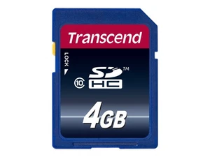 Transcend TS4GSDHC10 4 GB SDHC Classe 10 NAND 30 MB/s Nero High Capacity SD - Foto 1 di 2