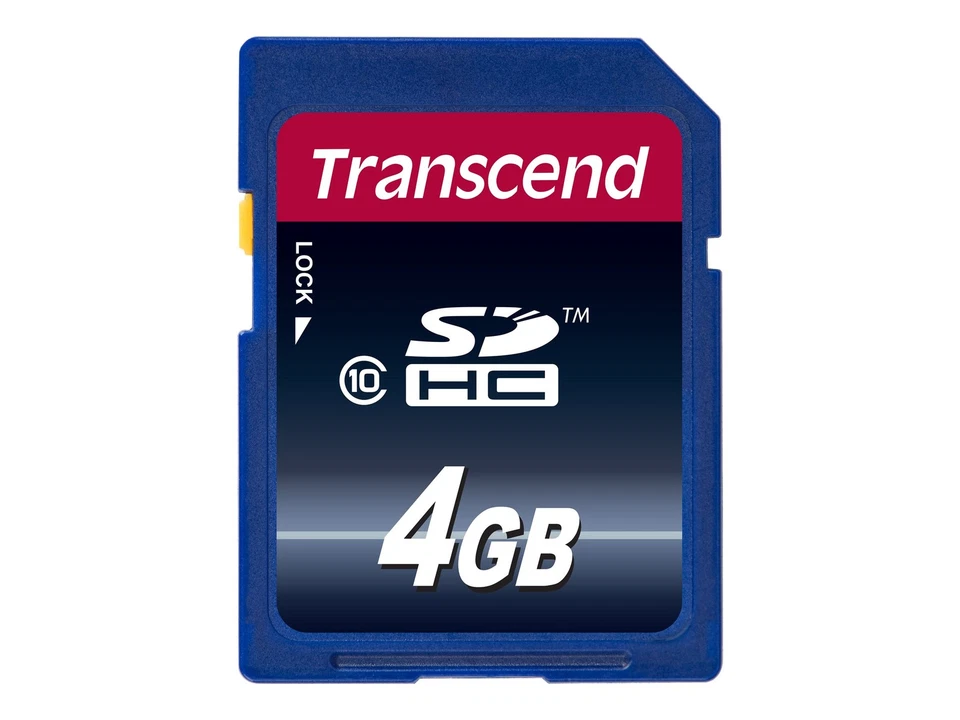 Transcend TS4GSDHC10 4 GB SDHC Classe 10 NAND 30 MB/s Nero High Capacity SD - Immagine 1 di 2