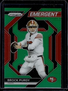 2023 Panini Prizm - Emergent Brock Purdy #H-2 Green Prizm - Bild 1 von 2