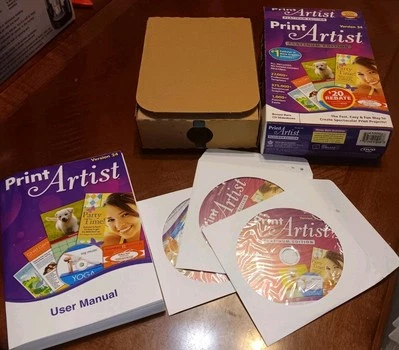 Print Artist Platinum Ed. Version 24 Windows XP Vista 3-Disc PC with Manual - Image 1 of 2