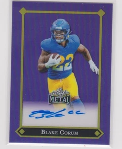 2025 Leaf Metal Purple Prismatic 92 LGR Blake Corum #7/10 Auto Autograph LA Rams - Picture 1 of 2