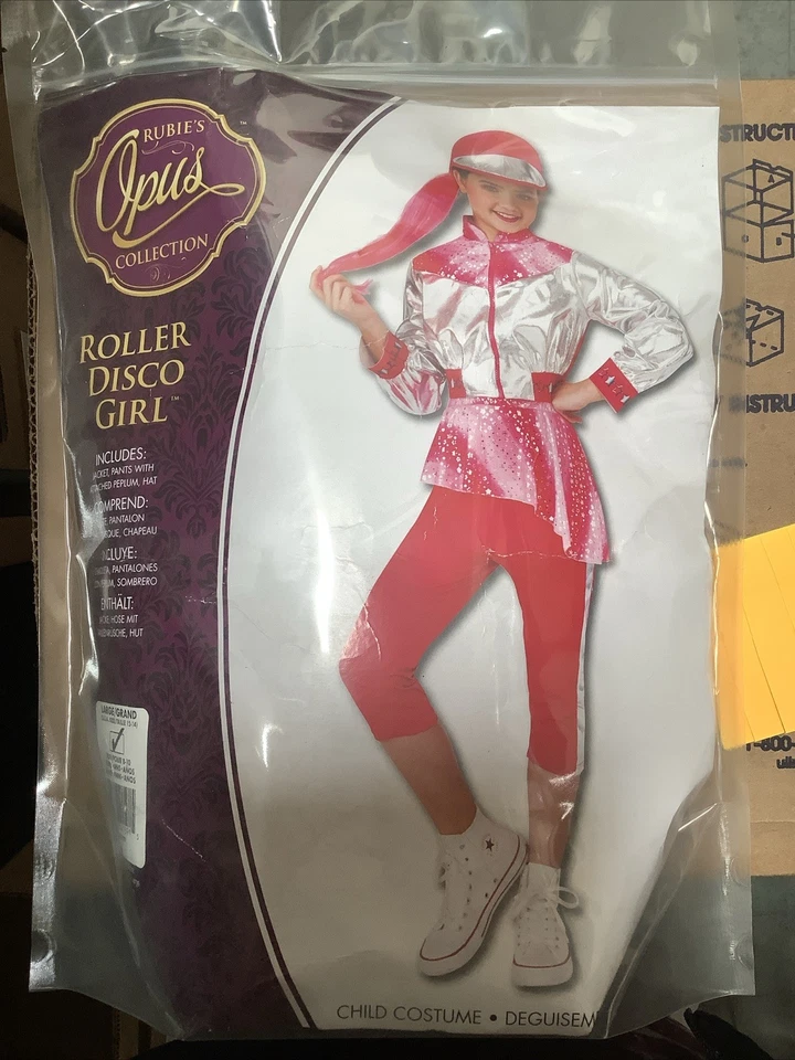 Roller Disco Niña Años 70 Retro Rosa Disfraz Elegante Halloween Niño Foto 1 de 1
