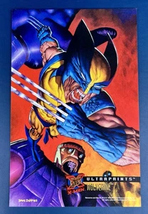 95’ Fleer Ultra Wolverine ULTRAPRINTS 6 1/2" x 10" X-Men Marvel 1994 - Bild 1 von 2