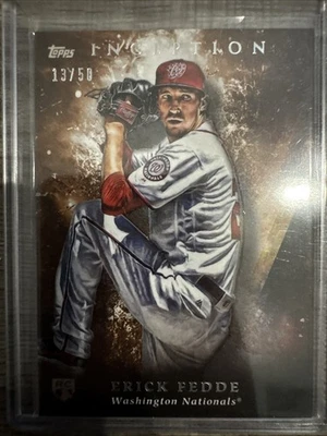 2018 Topps Inception - Erick Fedde #95 Orange 13/50 (RC) - Image 1 of 2