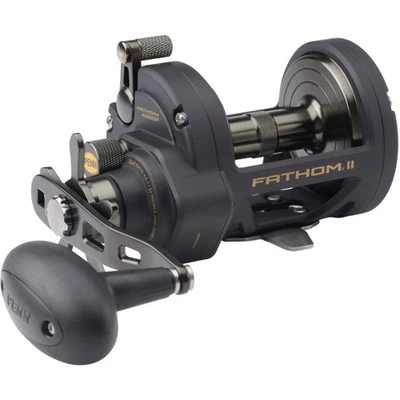 Carrete multiplicador de potencia Penn Fathom II 40 Star Drag mano derecha Foto 1 de 2