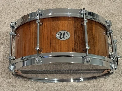 Weir 14x6.5” Walnut Stave Snare Drum With Puresound Snares Drums Drumset Set - Image 1 of 4