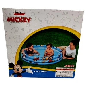 Disney Junior Mickey Mouse 37 Gallon Inflatable Play Pool Kids Summer Fun - Picture 1 of 7
