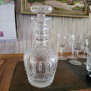 "Mint" Waterford Crystal Made In Ireland (1977) 3 Ring Decanter 9 1/2" - Picture 1 of 5