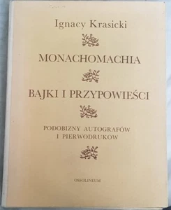 Polish book MONACHOMACHIA BAJKI Ignacy Krasicki RARE polska ksiazka 1976 - Imagen 1 de 12