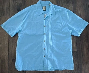 Jamaica Jaxx 100% Silk Relax Hawaiian Pin Up Stitched Camp Collar Shirt Mens XXL - Picture 1 of 12