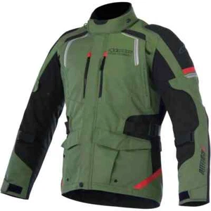 Alpinestars Textile Motorcycle Jacket Andes V2 Green/Black/Red Small - Picture 1 of 2