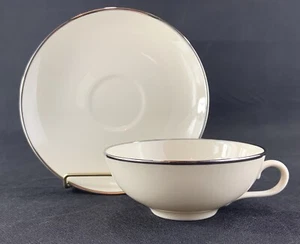 Franciscan Platinum Band Cup & Saucer Sets Ivory Masterpiece USA MINT (Set of 4) - Bild 1 von 10