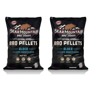 Bear Mountain 100 Percent Natural Alder Sweet Flavor Pellets, 20 Pounds (2 Pack) - Picture 1 of 11