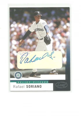 2004 LEAF AUTOGRAPHS #76 RAFAEL SORIANO - Image 1 of 2