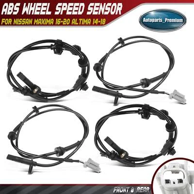 4Pcs Front & Rear ABS Wheel Speed Sensor for Nissan Maxima 16-20 Altima 14-18 Foto 1 de 4