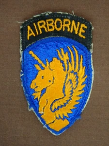 WW2 US 13th AIRBORNE PATCH with ATTACHED TAB - Picture 1 of 2
