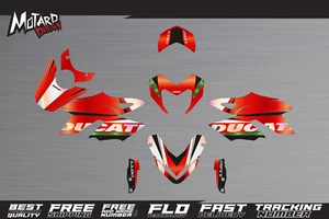 Full Chrome Graphics Kit for Ducati Hypermotard 796 1100 2010 2011 2012 Decals - Picture 1 of 3