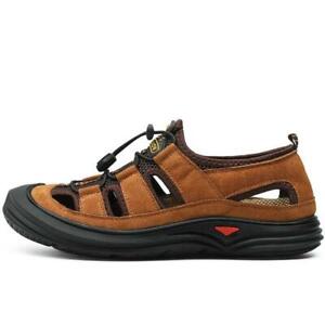 Men summer sandals Lightweight Comfortable Non-slip outdoor Hollow Beach Shoes 