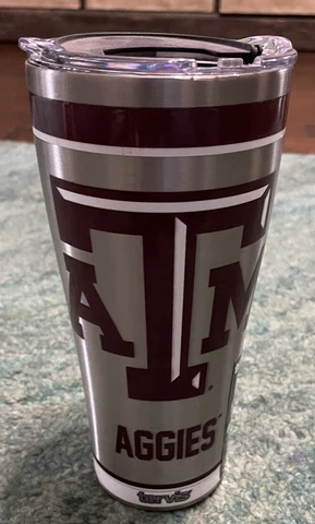 Tervis Texas A&M Aggies 30 oz. Tumbler Stainless Steel 24 HRS COLD/8 HRS HOT Cover