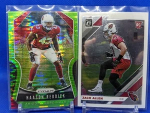 Zach Allen Rookie Card 2019 Panini Optic + Haason Reddick Prizm Green Pulsar - Picture 1 of 2