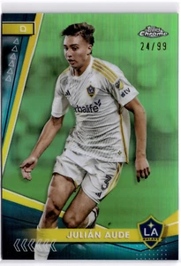 Julian Aude 2024 Topps Chrome MLS Green Refractor #2 LA Galaxy #24/99 - Picture 1 of 2