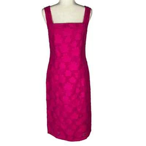 Boss Diteva STRUKTURIERTES ÄRMELLOSES ETUIKLEID IN PINK NEU MIT ETIKETT DAMENGRÖSSE 4 - Bild 1 von 19