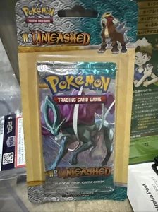 2010 Pokémon HGSS Unleashed Sealed Blister Pack Suicune Art Work TCG - Picture 1 of 11
