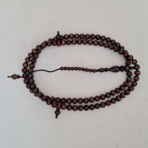 99 Beads Genuine Golden Black Coral Sea Willow Islamic Yusr Misbaha Tasbeeh - Picture 1 of 8