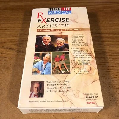 RX Exercise Arthritis  VHS Movie VCR Video Tape Used Time Life Medical - Image 1 of 4