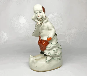 Porcelain figurine Skier boy soviet vintage statuette USSR - Picture 1 of 10