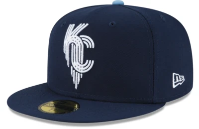 Kansas City Royals New Era Navy MLB Baseball City Connect 59FIFTY Fitted Hat - Image 1 of 4
