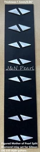 Figured Mop Split Diamond inlay set for Gibson DG 335 style guitars - Picture 1 of 8