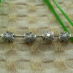 840 cuentas espaciadoras de flores de plata tibetana 7X7MM S3789 HAZLO TÚ MISMO fabricación de joyas - Imagen 1 de 6