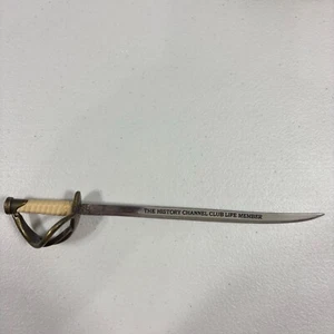 Vintage The History Channel Club Life Mitglied Schwert Brieföffner Metall 8" lang CSA - Bild 1 von 10