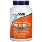 Now Foods Omega-3 180 EPA 120 DHA 200 Softgels GMP Quality Assured, Kosher