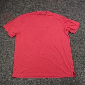 Izod Shirt Mens XL Red Pocket Crewneck Cotton Blend Classic Tee T-Shirt Casual - Picture 1 of 9