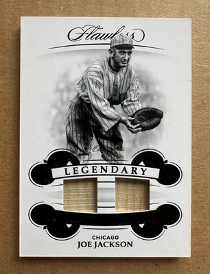 🔥🔥#’d 1/1! Panini Flawless Joe Jackson 2019 parche de murciélago doble material reliquias Foto 1 de 4