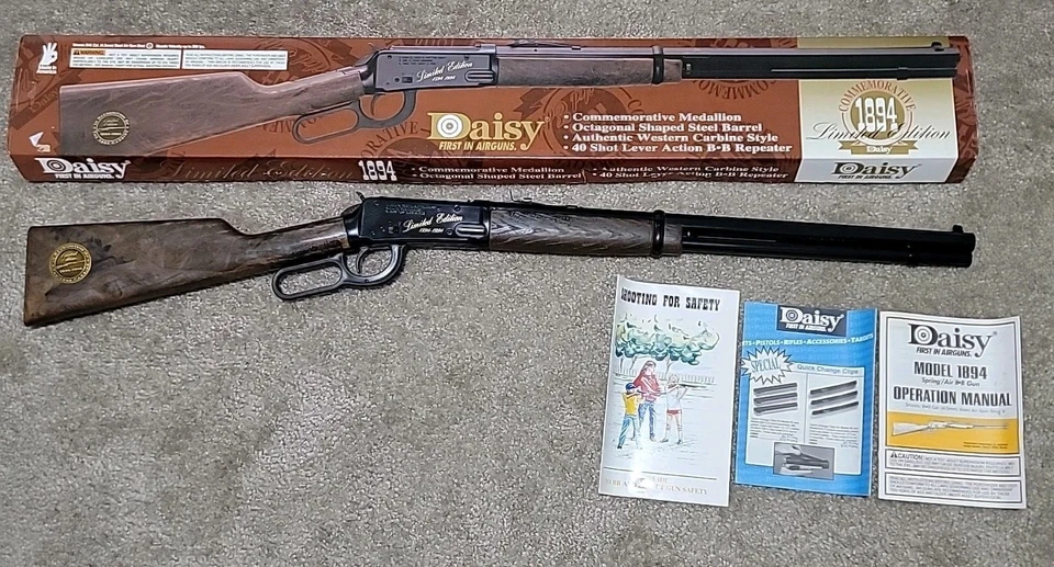 Daisy Commemorative Model 1894-1994 Limited Edition 4.5mm BB Gun W/ BOX USA MADE - Image 1 of 4