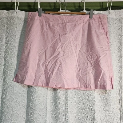 Women's Lady Hagen Essentials lined skort Size 16 Pink w/ white dot back zipper - Image 1 of 4
