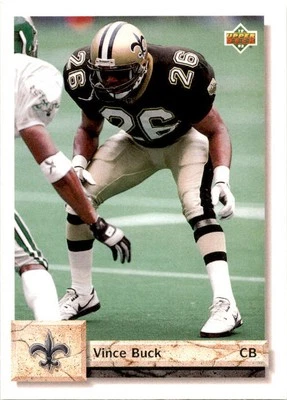 1992 Upper Deck Vince Buck #552 New Orleans Saints - Image 1 of 2