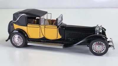 1931 Bugatti Royale Berline 007 Yellow Black Franklin Mint 1:43 ~ B14pw07 - Image 1 of 4